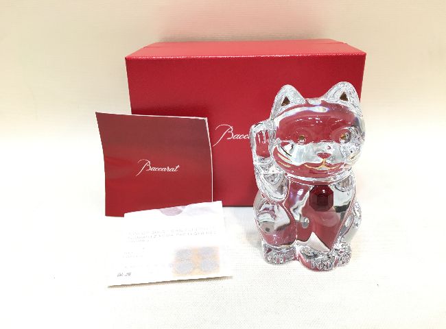 バカラ Baccarat ラッキーキャット Lucky Cat 招き猫 レッドオクトゴン