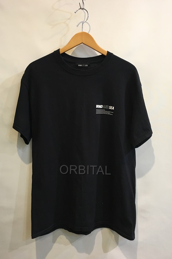 WIND AND SEA ウィンダンシー SS バックロゴ SEA Tシャツ ブラック